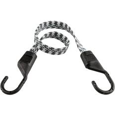 Enclosures Keeper 24 in. Gray/White Ultra Bungee Cord with Hooks, Red