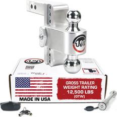 Weigh Safe Adjustable Trailer Hitch Ball Mount, Drop Hitch