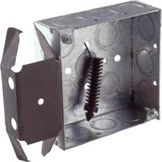 Load Carrier Foots & Mounting Kits BOX-LOC 4 W D 2-Gang Welded Square Box with Nine KO's and Five TKO's, MS Bracket, Flush, 1-Pack