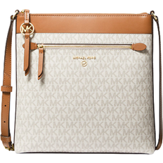 Michael Kors Jet Set Charm Saffiano Leather Crossbody Bag (Vanilla):  Handbags
