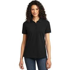 Port & Company Ladies Blend Pique Polo-3XL Jet Black