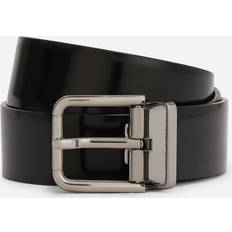 Dolce & Gabbana Men Clothing Dolce & Gabbana Leather belt black