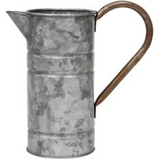 Metal Pitchers Stonebriar Collection Antique Galvanized Metal Watering Can with Handle Pitcher