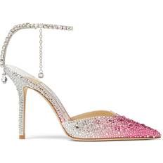 Jimmy Choo Saeda 100 - Candy Pink/Silver