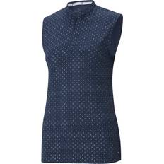 Puma Cloudspun Polka Womens Golf Polo, Navy Blazer/Wht