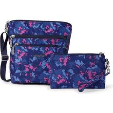 Baggallini Pocket Crossbody with RFID - Navy Garden