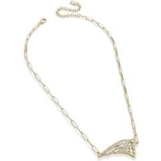 New England Patriots NFL Chain Necklace - Gold/Transparent