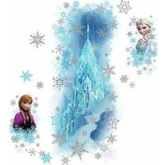 Fairies and Pixies Wall Decor RoomMates Disney Frozen Ice Palace ft. Elsa & Anna Giant Wall Decals with Glitter