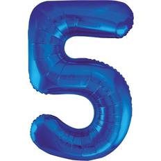 Unique Party Number Balloons 5 Blue