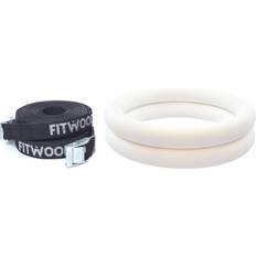 Fitwood ULPU Gymnastikringe 28mm Hvid-overflade Strop