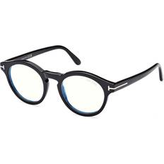 Tom Ford Brillen & Lesebrillen Tom Ford FT 5887-B 001, including lenses, ROUND Glasses, UNISEX