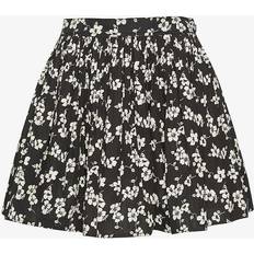 Polo Ralph Lauren Skirts Polo Ralph Lauren Womens 1380 Romantic Hibiscus Floral-print Cotton-blend Skirt