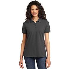 Port & Company Ladies Blend Pique Charcoal