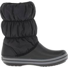 Crocs Damen Stiefeletten Crocs Winter Puff Boot - Black/Charcoal