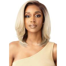 Outre leeklay Part HD Lace Front Wig ARA 1B Off Black