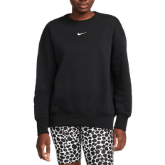 Clothing Nike Sportswear Phoenix Fleece Oversized Crewneck Sweatshirt Women's - Black/Sail