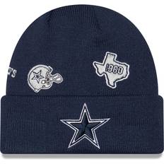 Dallas Cowboys New Era 2023 Sideline Tech Cuffed Knit Hat - White/Navy