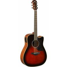 Yamaha Acoustic Guitars Yamaha A-Series A1m Cutaway Dreadnought Acoustic-Electric Guitar Tobacco Sunburst