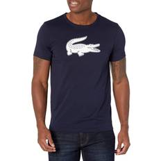 Lacoste Men T-shirts Lacoste Men's SPORT 3D Print Crocodile Breathable Jersey T-Shirt Blue