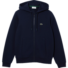 Lacoste Men's Kangaroo Pocket Fleece Zipped Sweatshirt - Navy Blue