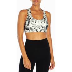 Marika Avianna Sport Bra - Black Chopped Brush Floral