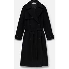 Stella McCartney Double-breasted wool coat black