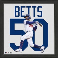Framed Mookie Betts Los Angeles Dodgers Autographed White Nike Authentic  Jersey