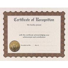 Great Papers Certificates, 8.5 x 11, Gold and Beige, 18/Pack 20104239 Quill Gold