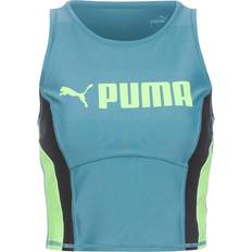 Dame - Fotball Singleter Puma Womens Fit Eversculpt Training Tank Top Bold Blue-speed Green