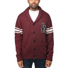 Red Cardigans XRay Men's Shawl Collar Cardigan Burgundy