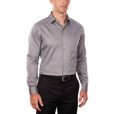 Van Heusen Men's Classic/Regular Fit Stretch Wrinkle Free Sateen Dress Shirt - Grey