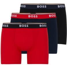 HUGO BOSS Three-pack of boxer briefs with logo waistbands red