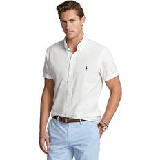 Men - White Shirts Polo Ralph Lauren Men's Classic-Fit Garment-Dyed Oxford Shirt White White