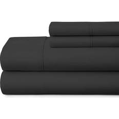 iEnjoy Home Ultra Soft 4 Bed Sheet Black (259.1x228.6)