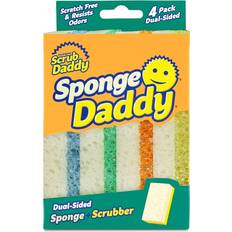 Scrub Daddy Sponge Daddy Dual-Sided Sponge+Scrubber, 4 count