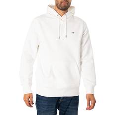 Gant Herren Reg Shield Hoodie Kapuzenpullover, Eggshell