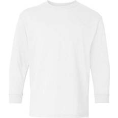 Gildan Heavy Cotton Youth Long Sleeve T-shirt - White