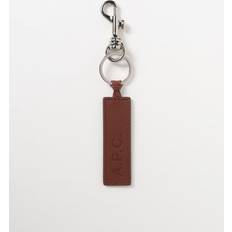 A.P.C. Brown Logo Keychain UNI