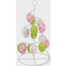 Northlight Seasonal 14.25" Pink Cut-Out Egg Tree Plastic/Metal