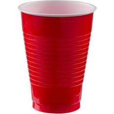 Creative Converting 28103171 12 oz. Classic Red Plastic Cup - 20/Pack