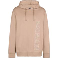 Balmain Beige Embossed Hoodie