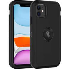 Rugged 3-Layer Heavy Duty Case with Built-in Screen Protector for iPhone 11