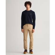 Gant Hosen & Shorts Gant Men's Hallden Twill Cotton Chino Dark Khaki Green