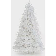 National Tree Company 7 ft Pre-Lit Dunhill Fir Artificial Full White Lights Christmas Tree 84"