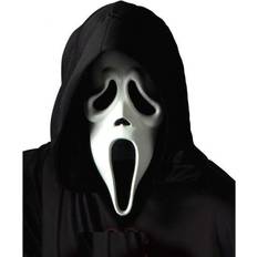 Hvit Ansiktsmasker Fun World Screaming Ghost Mask