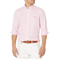 Polo Ralph Lauren White Shirts Polo Ralph Lauren Men's Classic-Fit Oxford Shirt Pink/White Pink/White