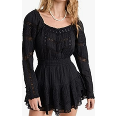 LoveShackFancy Sanaya Mini Dress - Black