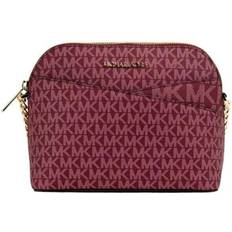 Michael Kors Jet Set Travel Medium Logo Dome Crossbody Bag - Mulberry