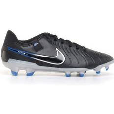 Men Soccer Shoes Nike Tiempo Legend 10 Academy MG - Black/Hyper Royal/Chrome