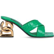 Dolce & Gabbana Women Heeled Sandals Dolce & Gabbana Mules Zerba/Verde Leather green